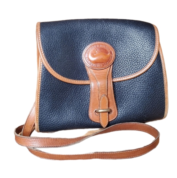 Dooney & Bourke Handbags - 37b) RARE VTG DOONEY & BOURKE Essex Satchel Crossbody Medium 1994